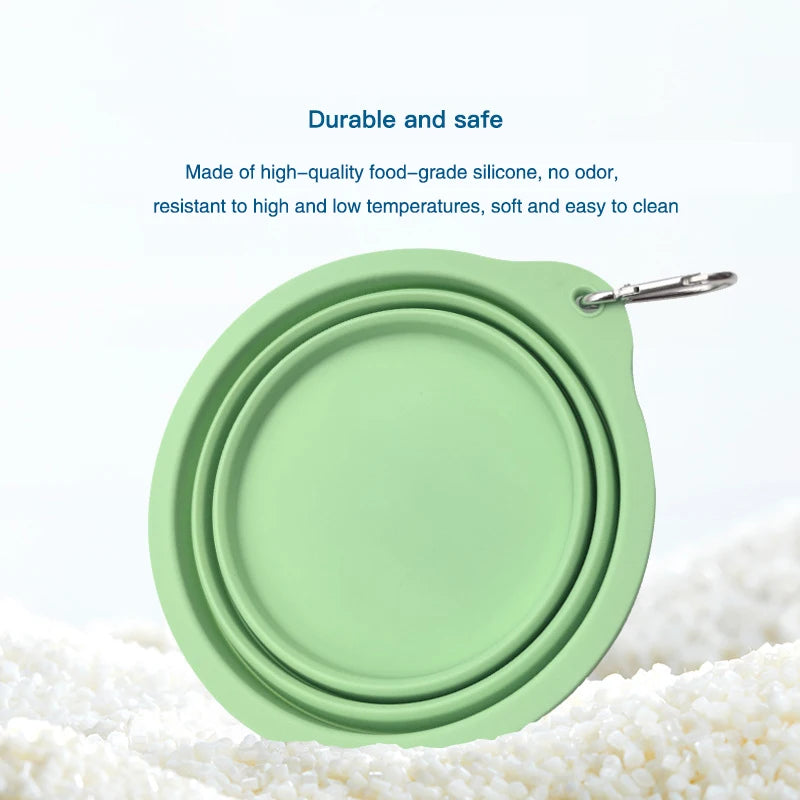 650ML and 350ML Portable Folding Silicone Bowl for Pets, Dog Rice Bowl, Dog Food Bowl, Cat Drinking Water Dog Bowl